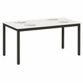 Tavolo da Pranzo in Pino Massello Bianco 180x90x75 cm, Design Moderno Minimalista