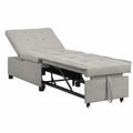 Divano Letto 3-in-1 con Contenitore Grigio Chiaro