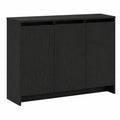 Madia Moderna in Legno Nero con Ripiani, 102x29,5x75 cm, Design Minimalista